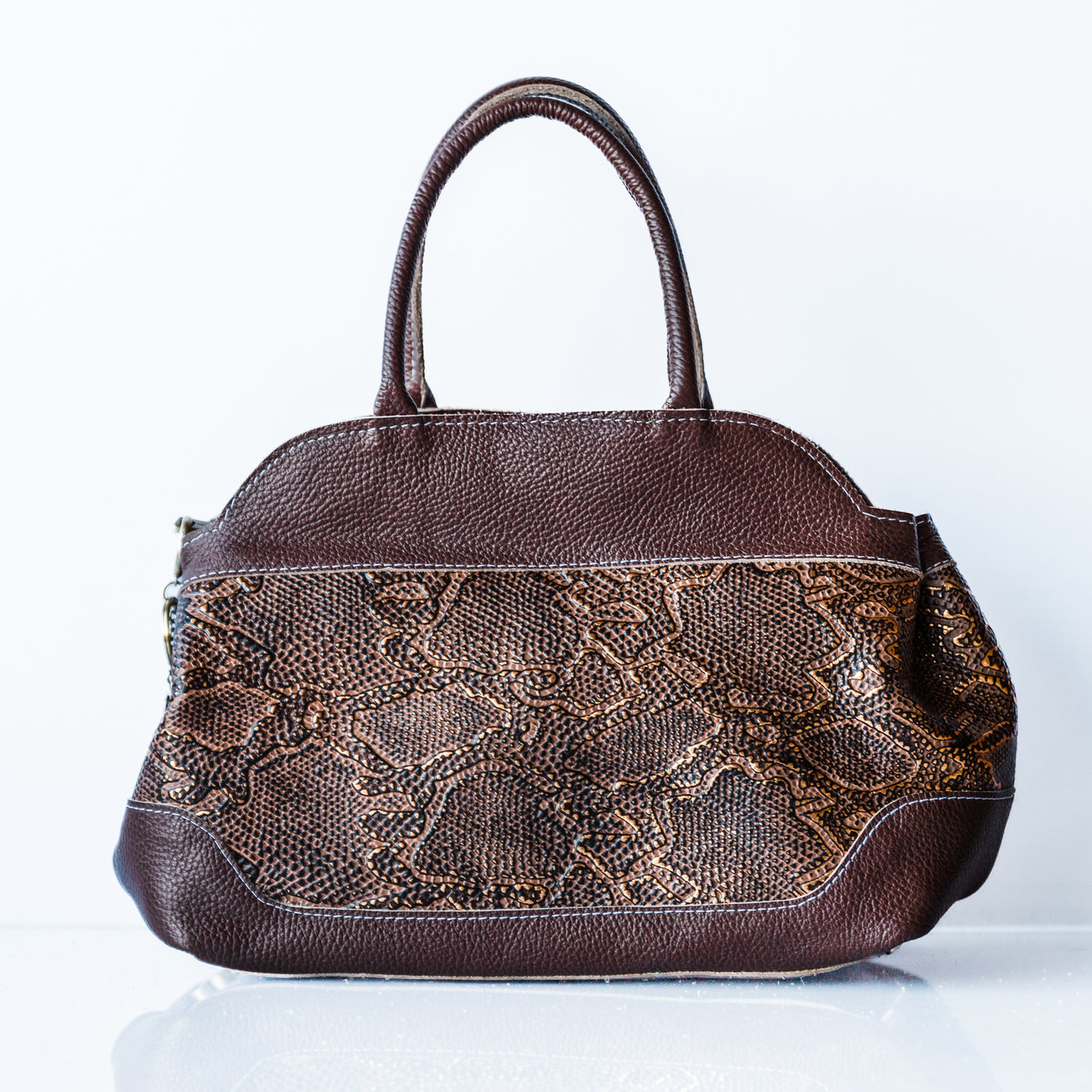 Barbara Handbag-Apparel & Accessories > Handbags, Wallets & Cases > Handbags > Doctor Bags-Western-Cowhide-Bags-Handmade-Products-Gifts-Dancing Cactus Designs