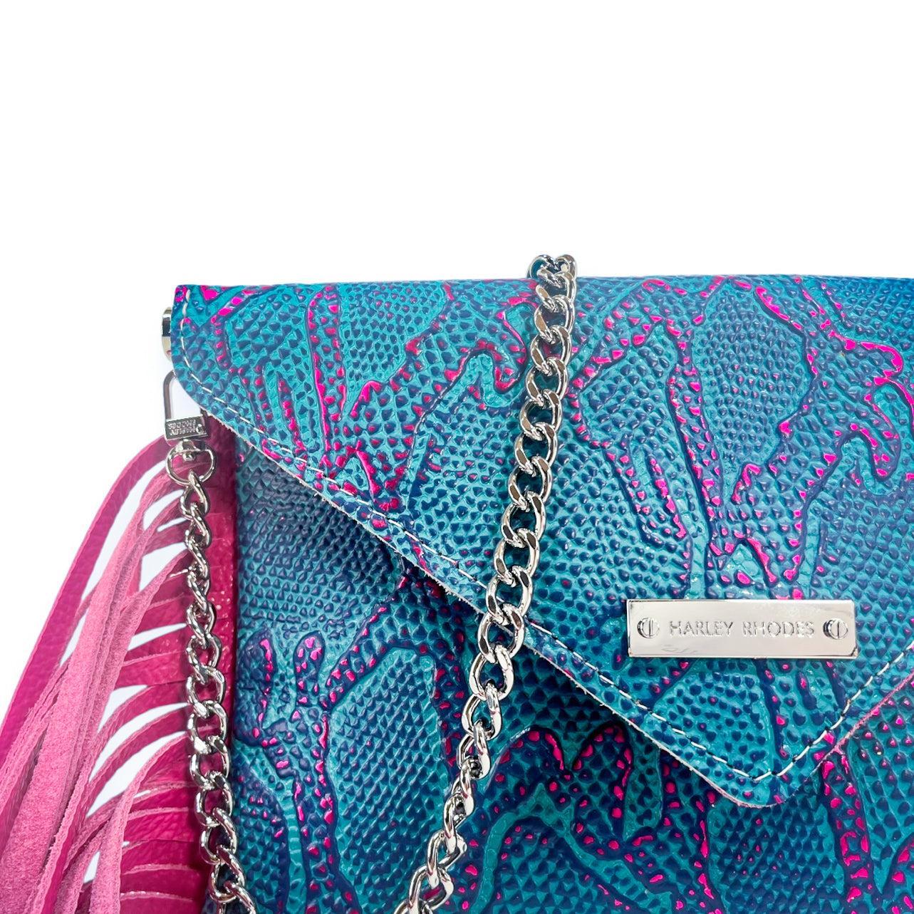 Betty Envelope Clutch-Apparel & Accessories > Handbags, Wallets & Cases > Handbags > Envelope Clutches-Western-Cowhide-Bags-Handmade-Products-Gifts-Dancing Cactus Designs