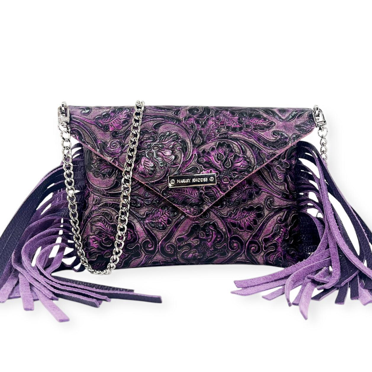 Betty Envelope Clutch-Apparel & Accessories > Handbags, Wallets & Cases > Handbags > Envelope Clutches-Western-Cowhide-Bags-Handmade-Products-Gifts-Dancing Cactus Designs