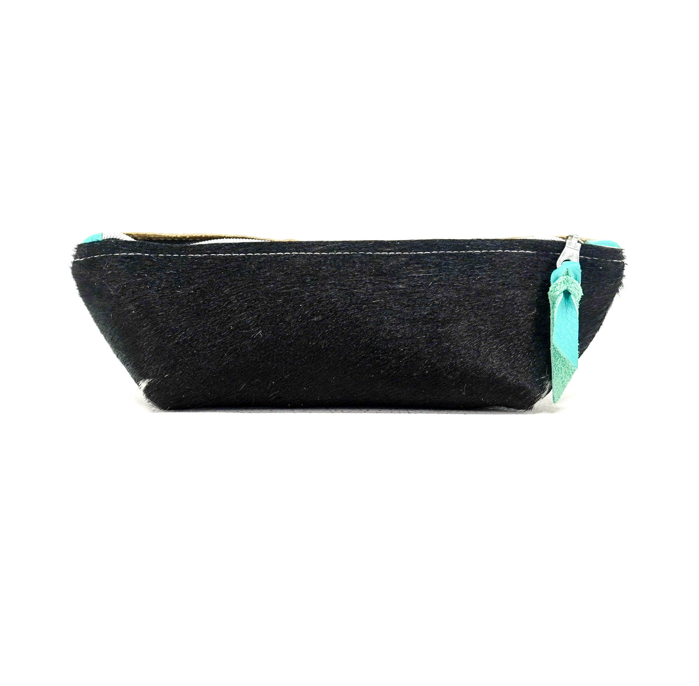 Buckle Bunny - Black & White w/ Aqua Croc-Buckle Bunny-Western-Cowhide-Bags-Handmade-Products-Gifts-Dancing Cactus Designs