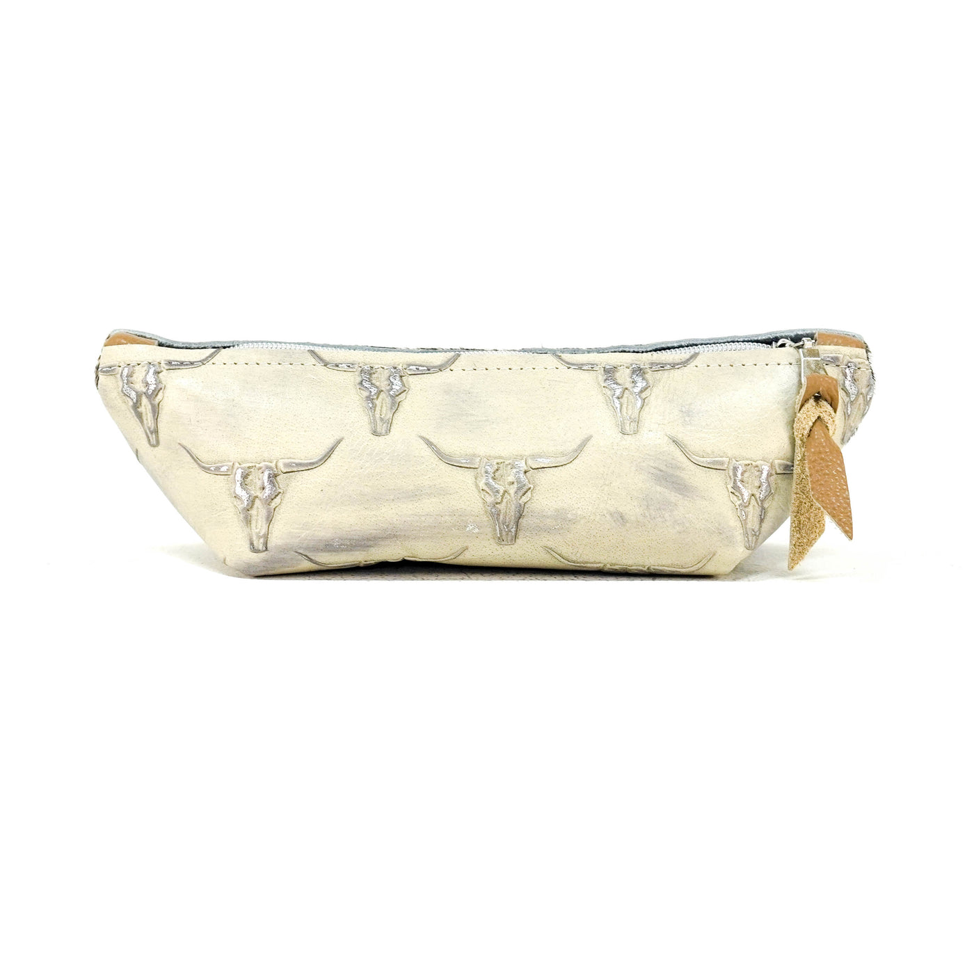 Buckle Bunny - Brindle w/ Ghost Skulls-Buckle Bunny-Western-Cowhide-Bags-Handmade-Products-Gifts-Dancing Cactus Designs