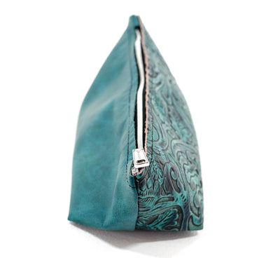 Buckle Bunny - Indigo Leather w/ Indigo Tool-Buckle Bunny-Western-Cowhide-Bags-Handmade-Products-Gifts-Dancing Cactus Designs