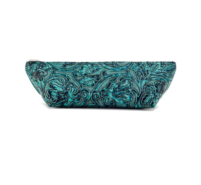Buckle Bunny - Indigo Leather w/ Indigo Tool-Buckle Bunny-Western-Cowhide-Bags-Handmade-Products-Gifts-Dancing Cactus Designs