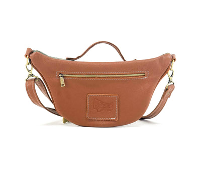 Bum Bag - Brindle w/ Lagoon Croc-Bum Bag-Western-Cowhide-Bags-Handmade-Products-Gifts-Dancing Cactus Designs