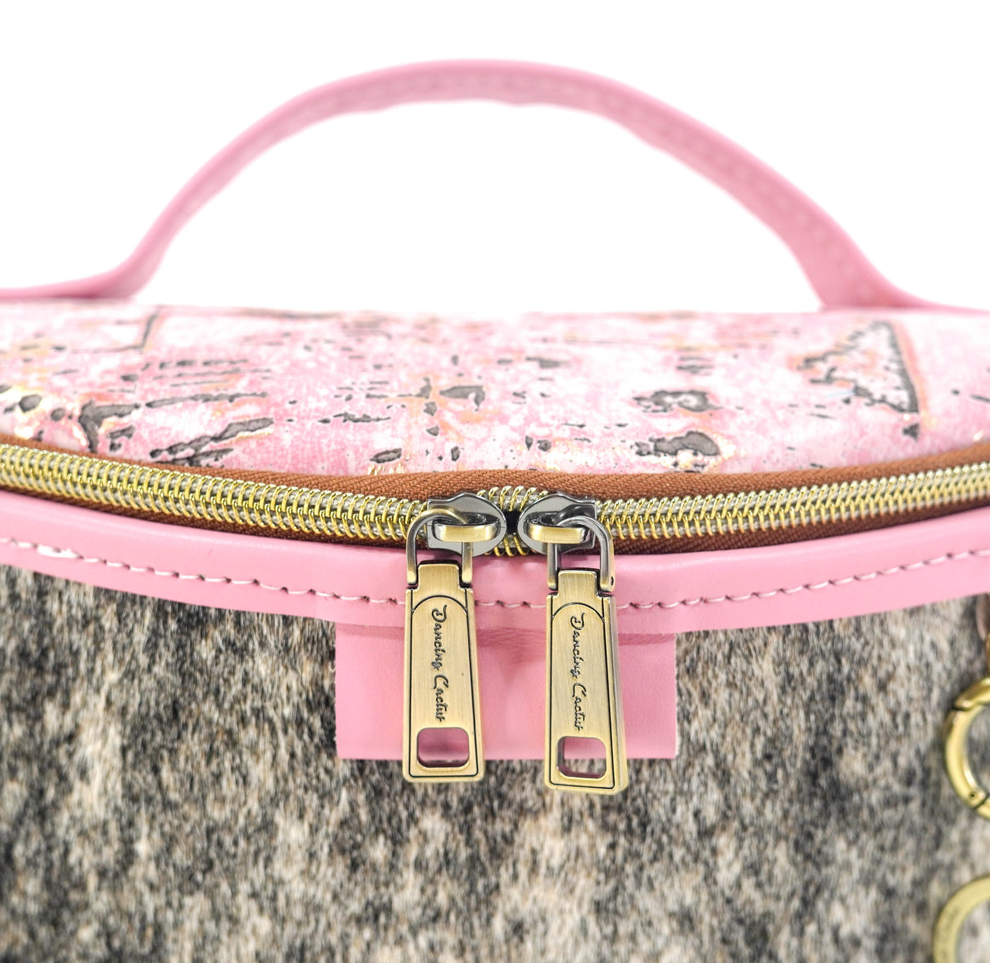 Bum Bag - Brindle w/ Pink Driftwood-Bum Bag-Western-Cowhide-Bags-Handmade-Products-Gifts-Dancing Cactus Designs