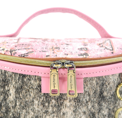Bum Bag - Brindle w/ Pink Driftwood-Bum Bag-Western-Cowhide-Bags-Handmade-Products-Gifts-Dancing Cactus Designs
