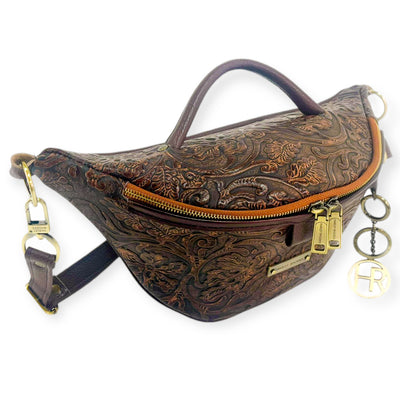 Bum Bag Crossbody-Apparel & Accessories > Handbags, Wallets & Cases > Handbags > Cross Body Bags-Western-Cowhide-Bags-Handmade-Products-Gifts-Dancing Cactus Designs