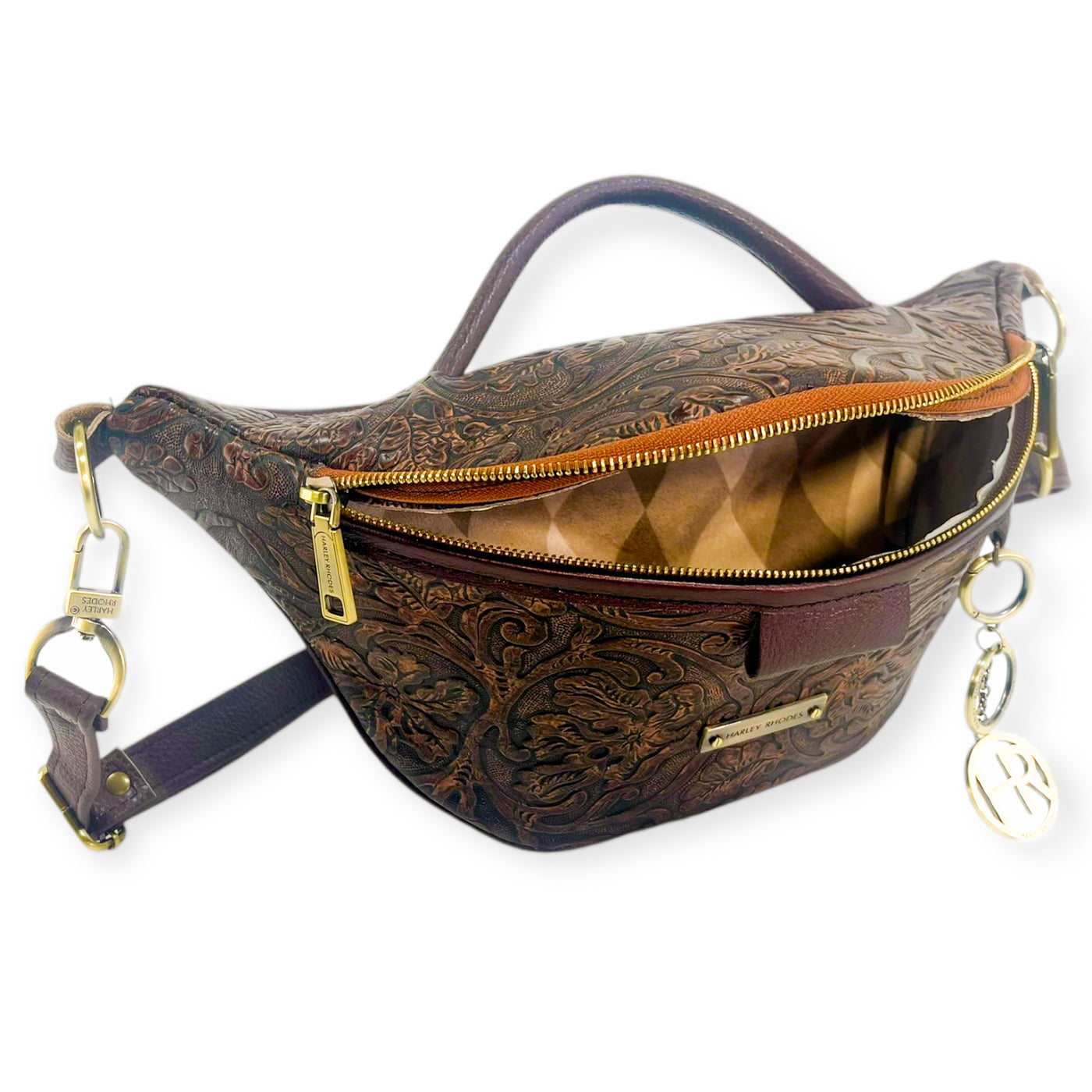 Bum Bag Crossbody-Apparel & Accessories > Handbags, Wallets & Cases > Handbags > Cross Body Bags-Western-Cowhide-Bags-Handmade-Products-Gifts-Dancing Cactus Designs