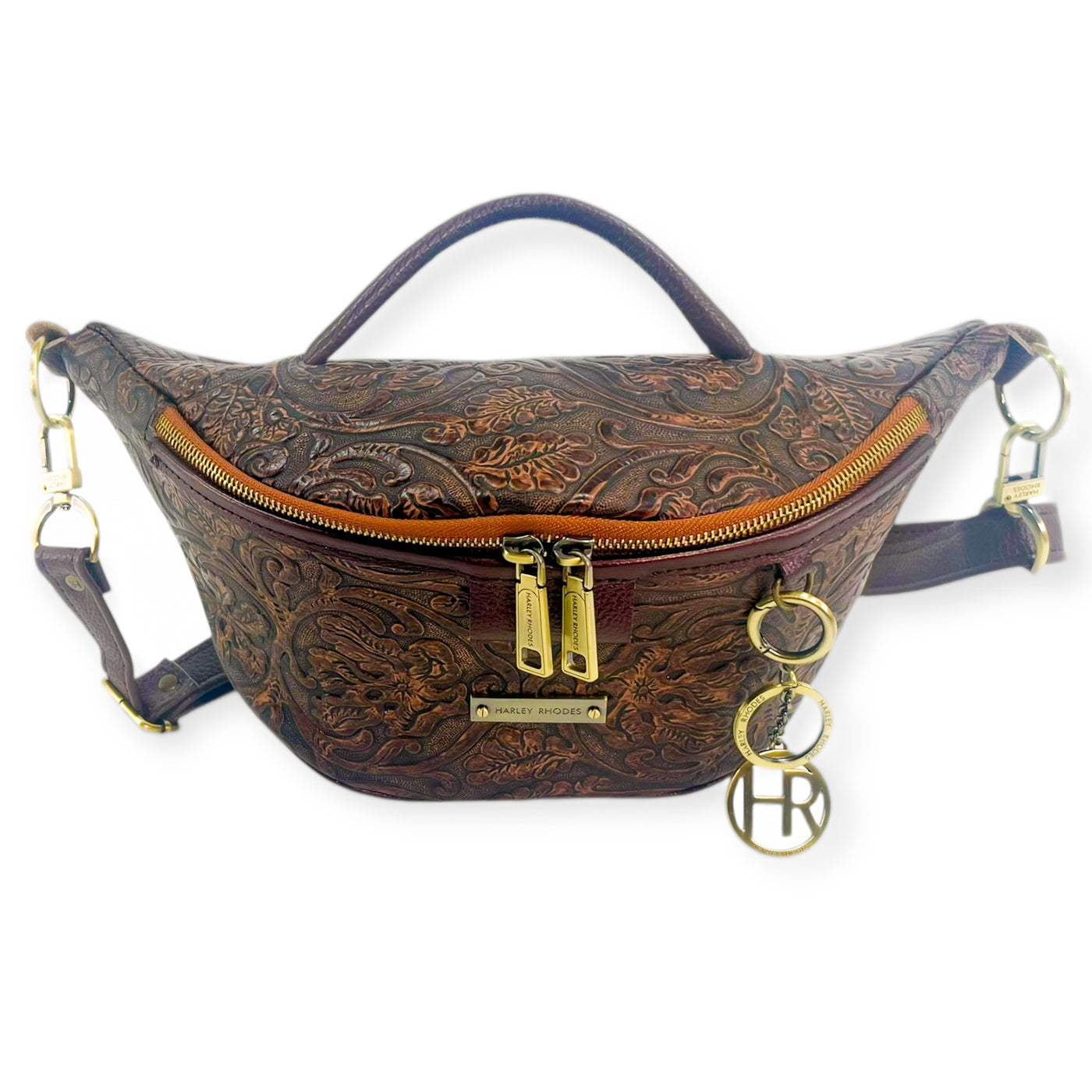 Bum Bag Crossbody-Apparel & Accessories > Handbags, Wallets & Cases > Handbags > Cross Body Bags-Western-Cowhide-Bags-Handmade-Products-Gifts-Dancing Cactus Designs