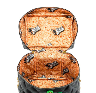 Caboose - All Embossed w/ Onyx Diamond Stitch-Caboose-Western-Cowhide-Bags-Handmade-Products-Gifts-Dancing Cactus Designs