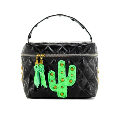 Caboose - All Embossed w/ Onyx Diamond Stitch-Caboose-Western-Cowhide-Bags-Handmade-Products-Gifts-Dancing Cactus Designs