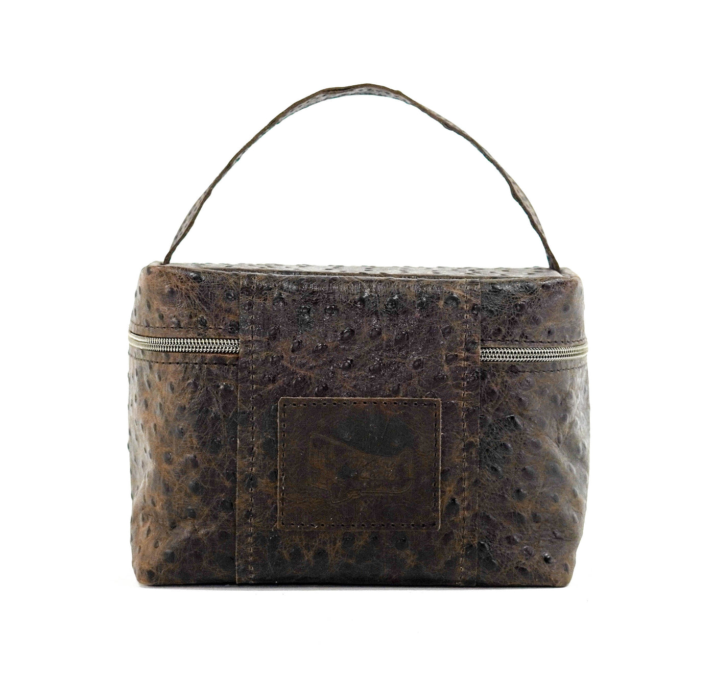 Caboose - All Embossed w/ Walnut Ostrich-Caboose-Western-Cowhide-Bags-Handmade-Products-Gifts-Dancing Cactus Designs
