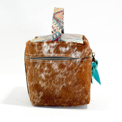 Caboose - Longhorn w/ Rainbow Aztec-Caboose-Western-Cowhide-Bags-Handmade-Products-Gifts-Dancing Cactus Designs