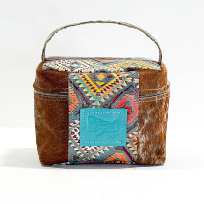 Caboose - Longhorn w/ Rainbow Aztec-Caboose-Western-Cowhide-Bags-Handmade-Products-Gifts-Dancing Cactus Designs