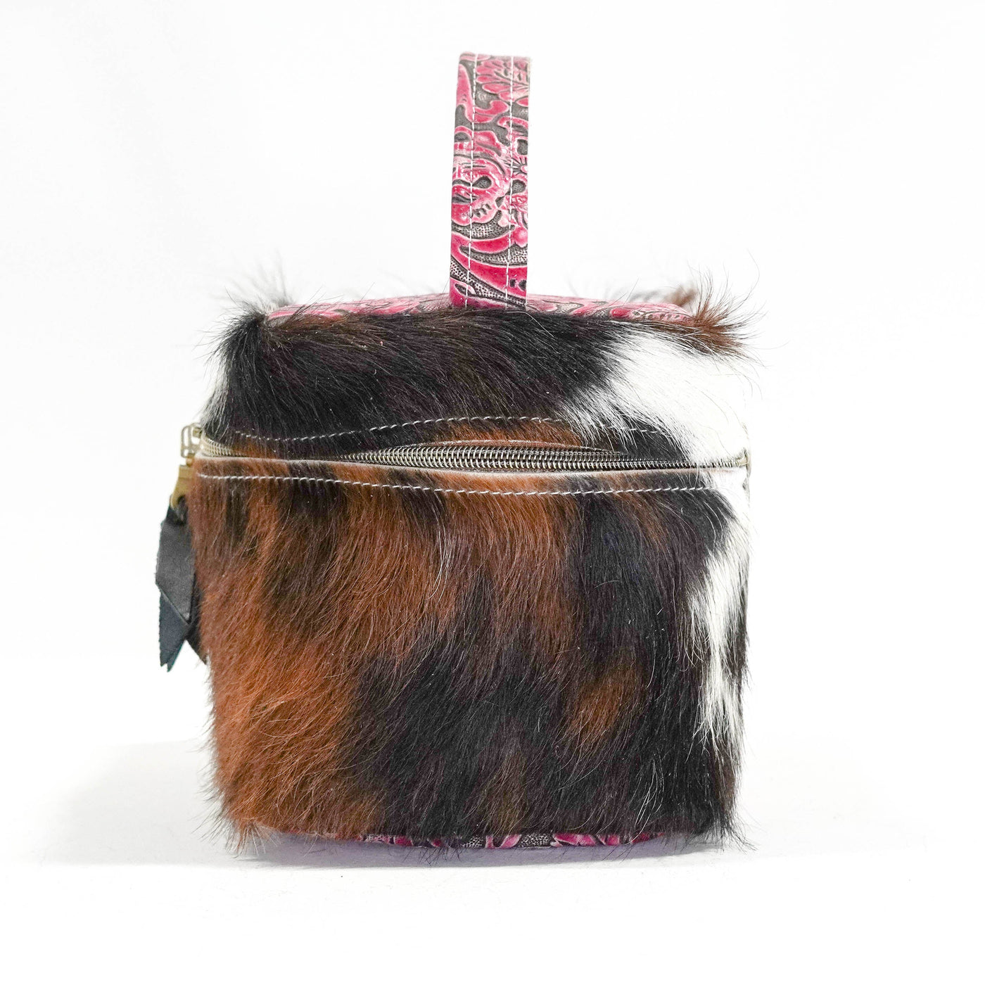 Caboose - Tricolor w/ Barbie Tool-Caboose-Western-Cowhide-Bags-Handmade-Products-Gifts-Dancing Cactus Designs