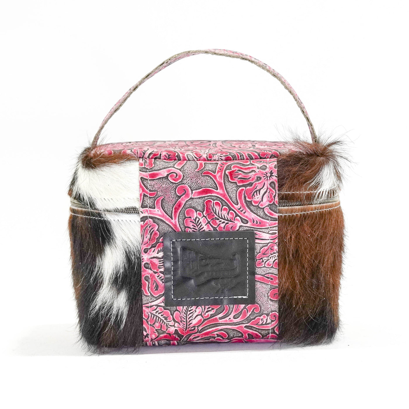 Caboose - Tricolor w/ Barbie Tool-Caboose-Western-Cowhide-Bags-Handmade-Products-Gifts-Dancing Cactus Designs