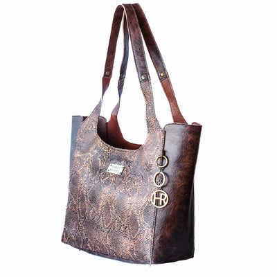 Carol Tote-Apparel & Accessories > Handbags, Wallets & Cases > Handbags > Shoulder Bags-Western-Cowhide-Bags-Handmade-Products-Gifts-Dancing Cactus Designs