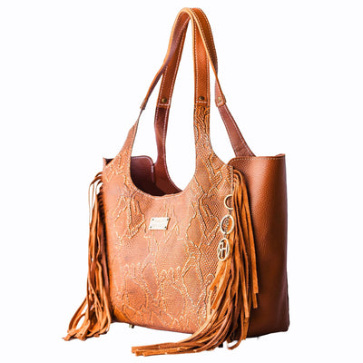 Carol Tote-Apparel & Accessories > Handbags, Wallets & Cases > Handbags > Shoulder Bags-Western-Cowhide-Bags-Handmade-Products-Gifts-Dancing Cactus Designs