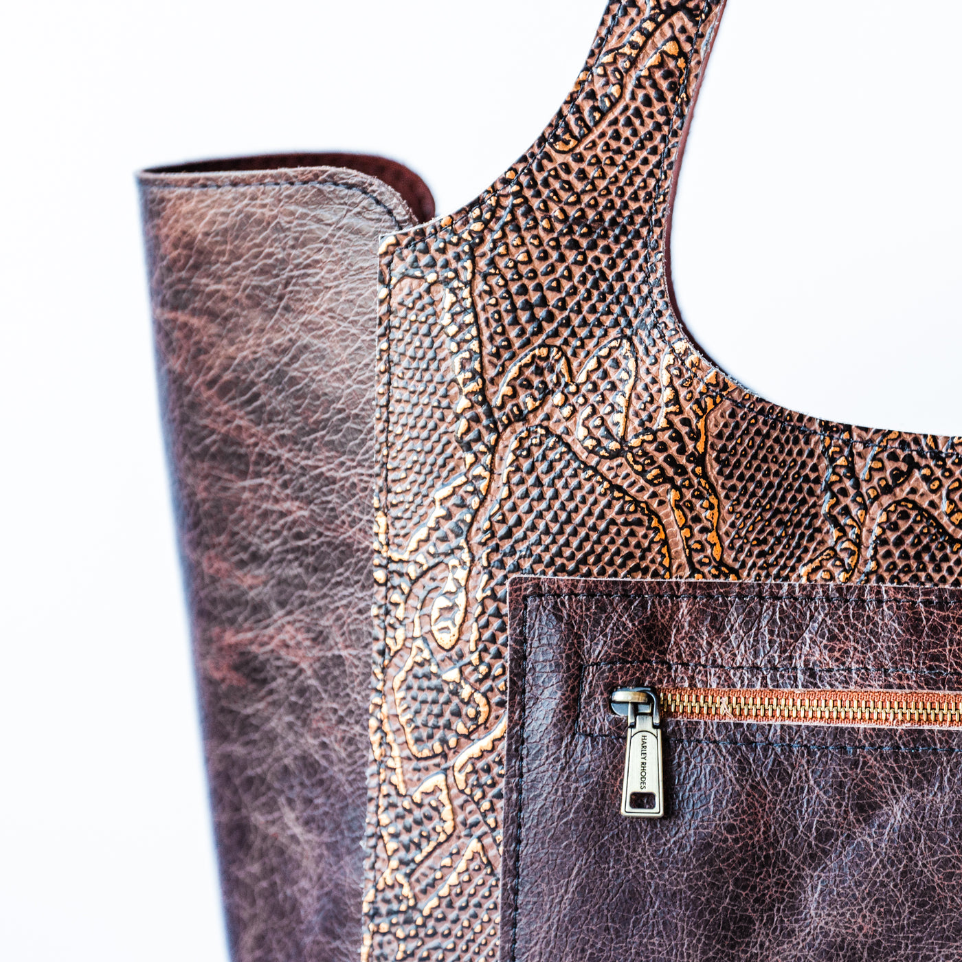 Carol Tote-Apparel & Accessories > Handbags, Wallets & Cases > Handbags > Shoulder Bags-Western-Cowhide-Bags-Handmade-Products-Gifts-Dancing Cactus Designs