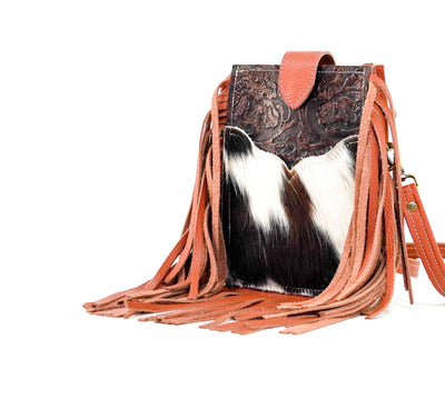 Carrie - Tricolor w/ Cowboy Tool-Carrie-Western-Cowhide-Bags-Handmade-Products-Gifts-Dancing Cactus Designs