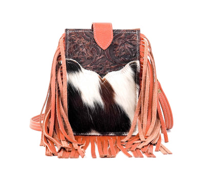 Carrie - Tricolor w/ Cowboy Tool-Carrie-Western-Cowhide-Bags-Handmade-Products-Gifts-Dancing Cactus Designs