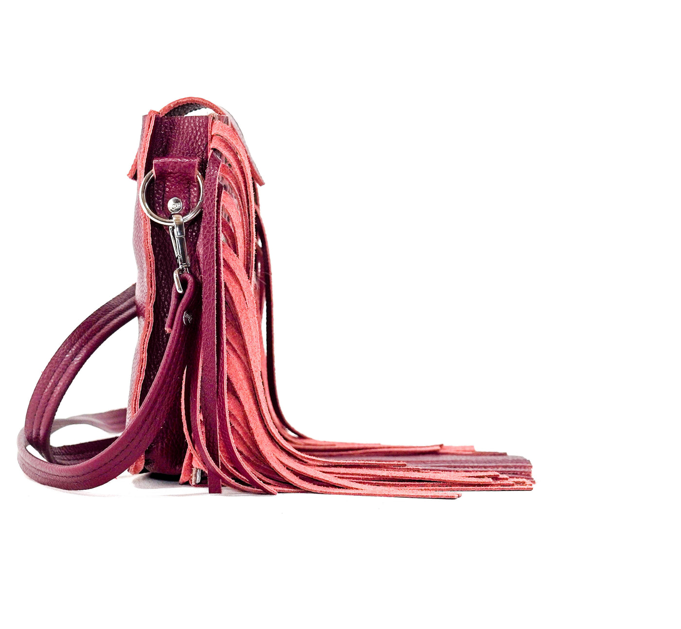 Carrie - Tricolor w/ Red Tool-Carrie-Western-Cowhide-Bags-Handmade-Products-Gifts-Dancing Cactus Designs
