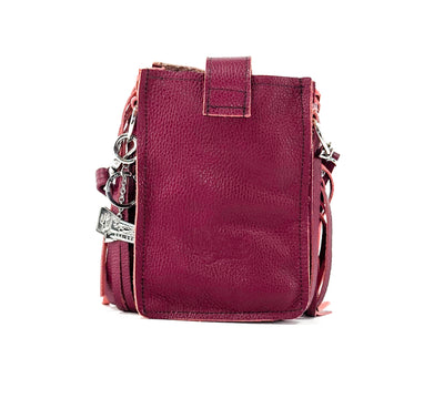 Carrie - Tricolor w/ Red Tool-Carrie-Western-Cowhide-Bags-Handmade-Products-Gifts-Dancing Cactus Designs