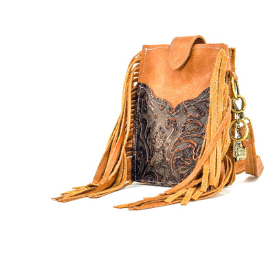 Carrie - West Bay Leather w/ Gold Rush Tool-Carrie-Western-Cowhide-Bags-Handmade-Products-Gifts-Dancing Cactus Designs