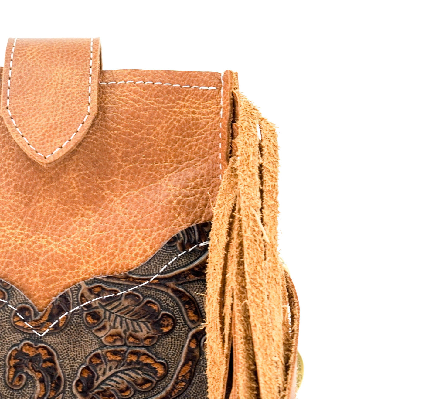 Carrie - West Bay Leather w/ Gold Rush Tool-Carrie-Western-Cowhide-Bags-Handmade-Products-Gifts-Dancing Cactus Designs