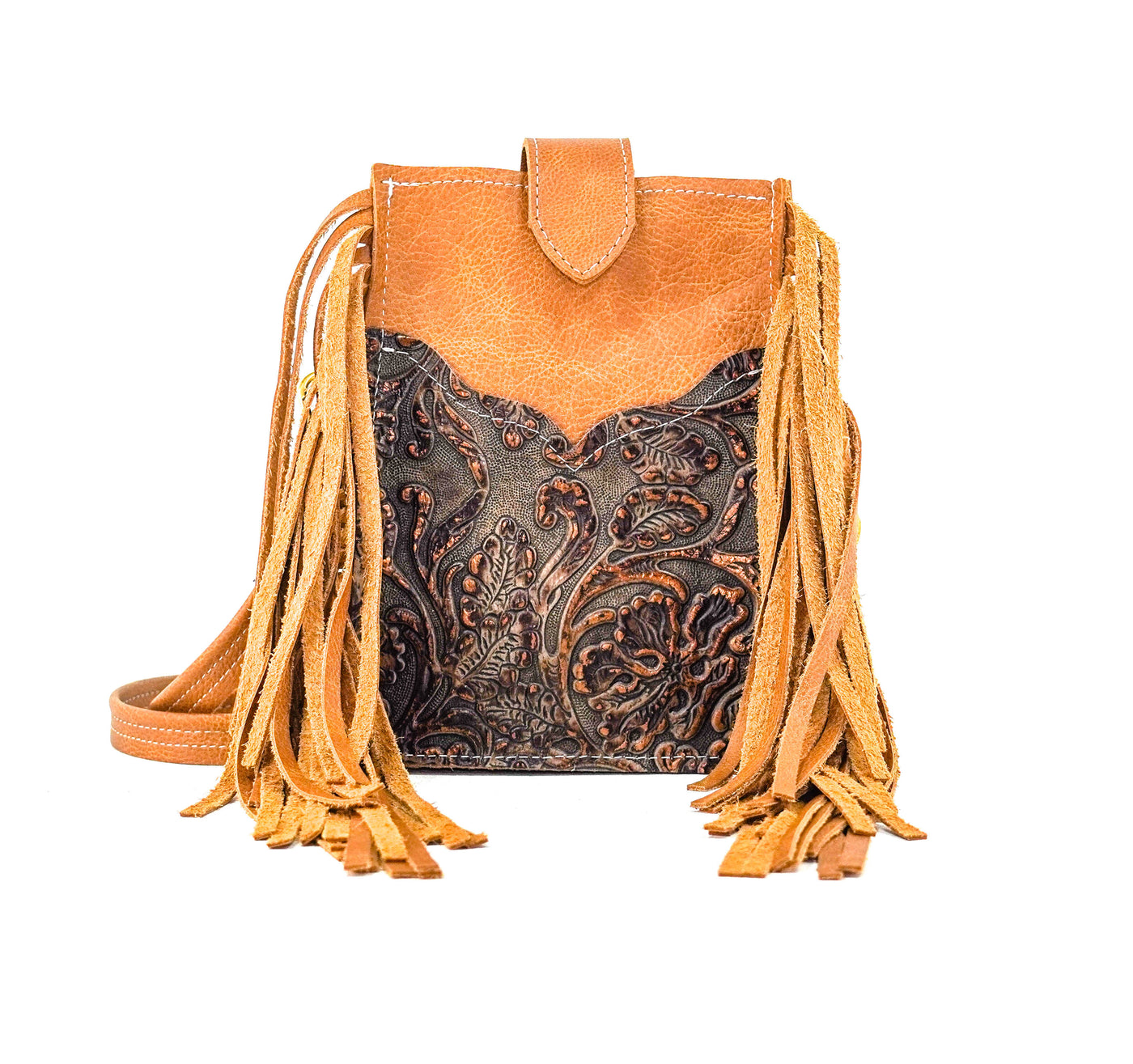 Carrie - West Bay Leather w/ Gold Rush Tool-Carrie-Western-Cowhide-Bags-Handmade-Products-Gifts-Dancing Cactus Designs