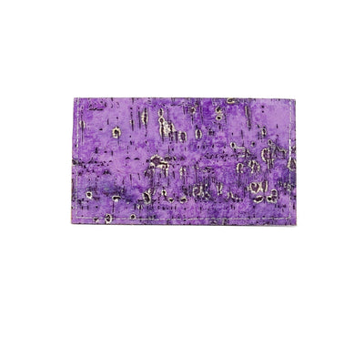 Checkbook Cover - All Embossed w/ Lavender Driftwood-Checkbook Cover-Western-Cowhide-Bags-Handmade-Products-Gifts-Dancing Cactus Designs