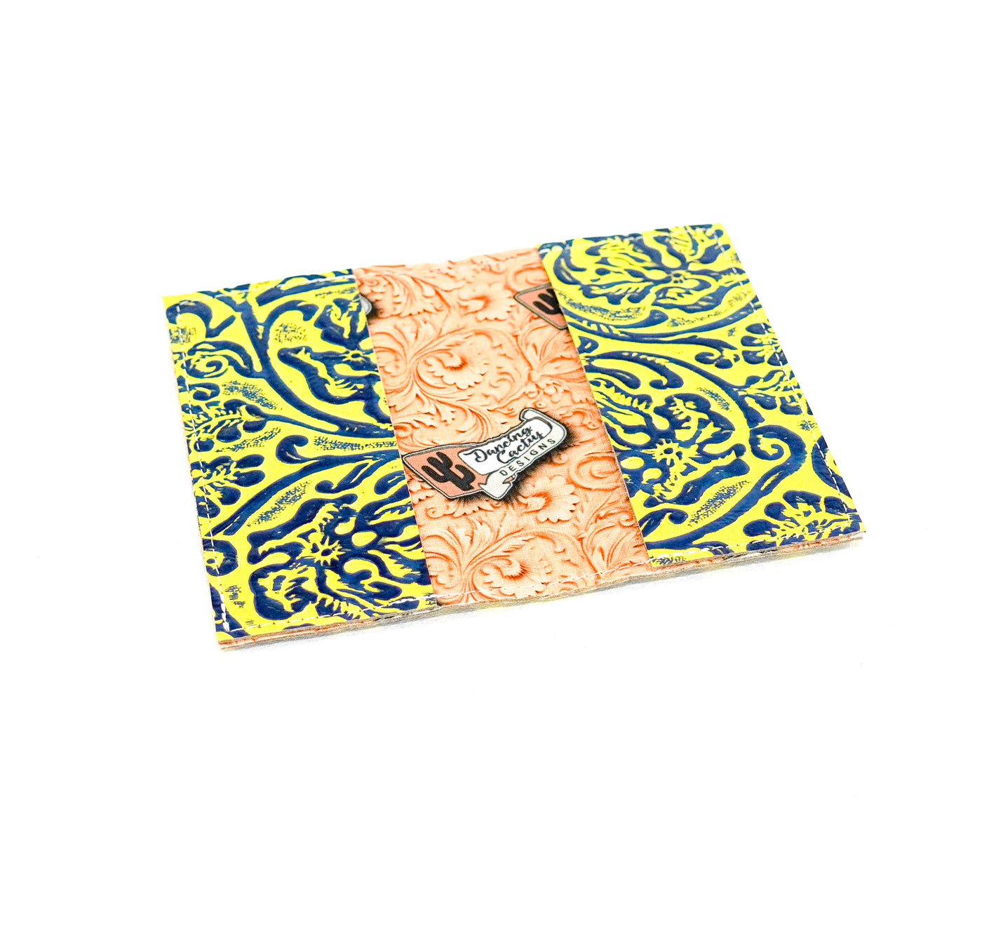Checkbook Cover - All Embossed w/ Yellowstone River Tool-Checkbook Cover-Western-Cowhide-Bags-Handmade-Products-Gifts-Dancing Cactus Designs