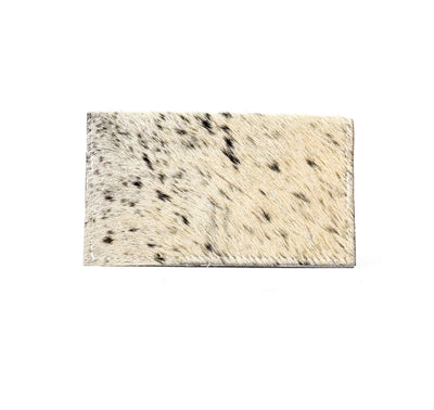 Checkbook Cover - Black & White w/ Rio Croc-Checkbook Cover-Western-Cowhide-Bags-Handmade-Products-Gifts-Dancing Cactus Designs