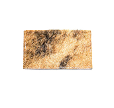Checkbook Cover - Brindle w/ Bronzed Aztec-Checkbook Cover-Western-Cowhide-Bags-Handmade-Products-Gifts-Dancing Cactus Designs
