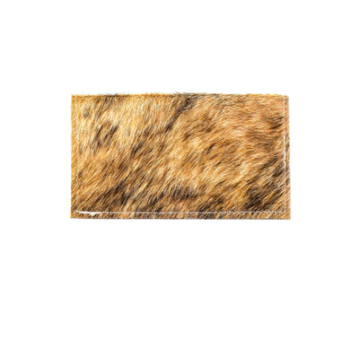 Checkbook Cover - Brindle w/ Bronzed Aztec-Checkbook Cover-Western-Cowhide-Bags-Handmade-Products-Gifts-Dancing Cactus Designs