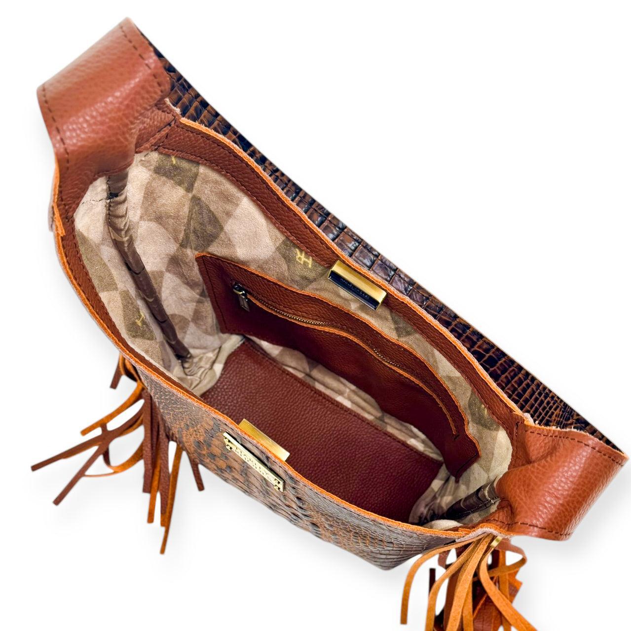 Cher Shoulder Bag-Apparel & Accessories > Handbags, Wallets & Cases > Handbags > Shoulder Bags-Western-Cowhide-Bags-Handmade-Products-Gifts-Dancing Cactus Designs