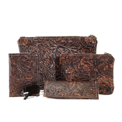 Chocolate Tool Accessory Set-Western-Cowhide-Bags-Handmade-Products-Gifts-Dancing Cactus Designs