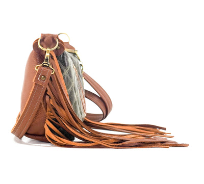 Cosmic Cowgirl - All Embossed w/ Basil Diamond Stitch-Cosmic Cowgirl-Western-Cowhide-Bags-Handmade-Products-Gifts-Dancing Cactus Designs