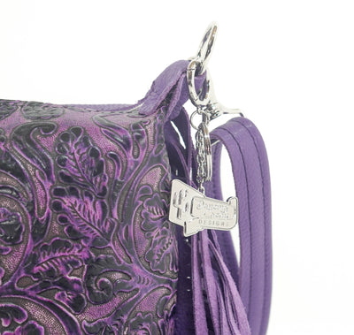 Cosmic Cowgirl - All Embossed w/ Orchid Tool-#REF!-Western-Cowhide-Bags-Handmade-Products-Gifts-Dancing Cactus Designs