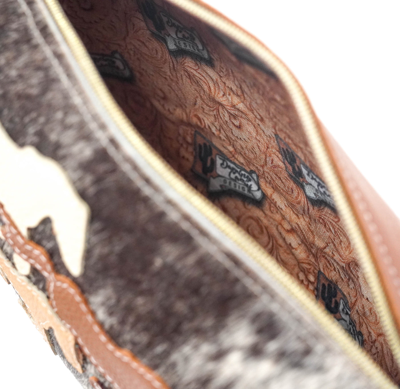 Cosmic Cowgirl - Chocolate & White w/ Bay Leather-Cosmic Cowgirl-Western-Cowhide-Bags-Handmade-Products-Gifts-Dancing Cactus Designs