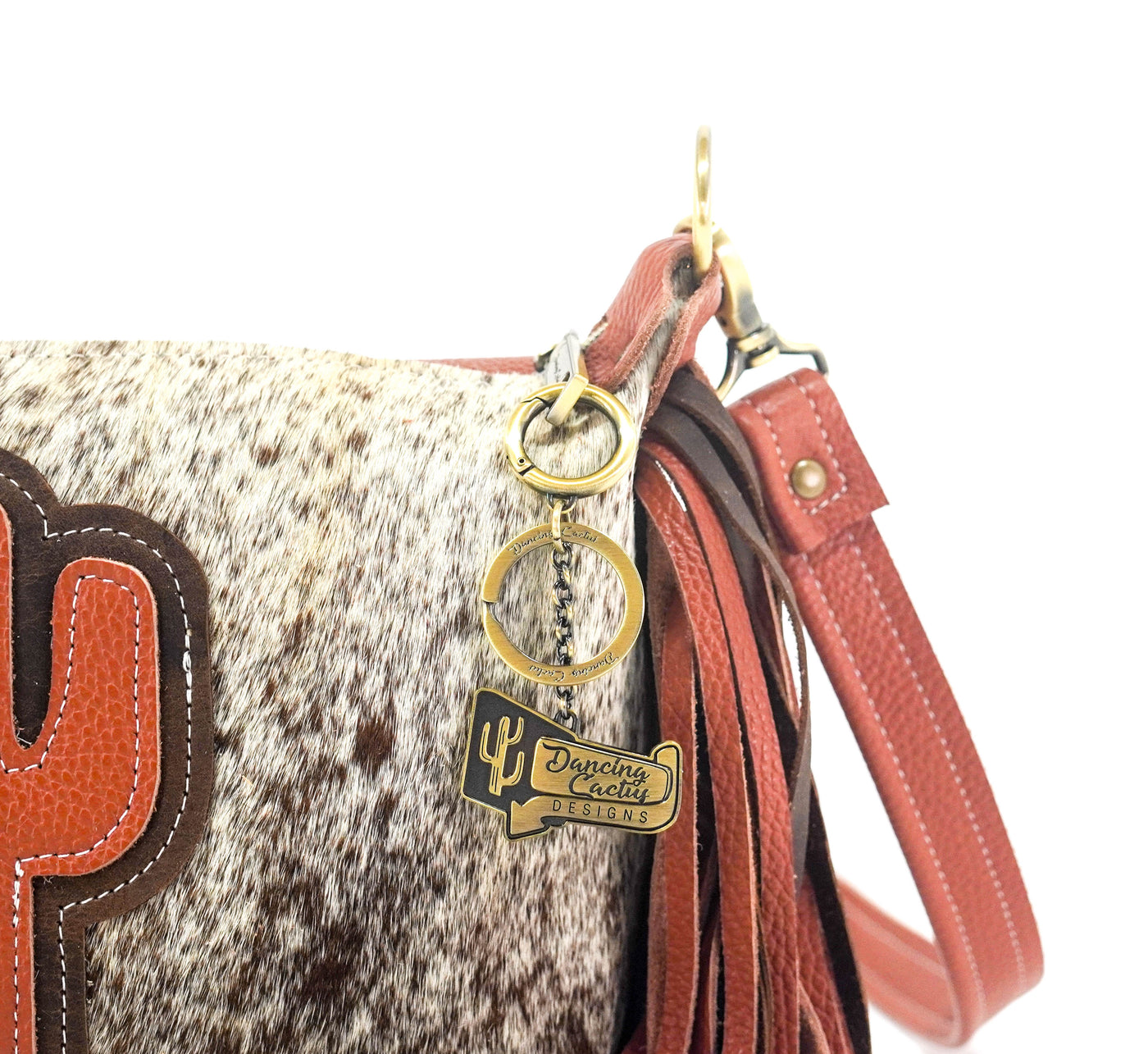 Cosmic Cowgirl - Chocolate & White w/ Sedona Leather-Cosmic Cowgirl-Western-Cowhide-Bags-Handmade-Products-Gifts-Dancing Cactus Designs