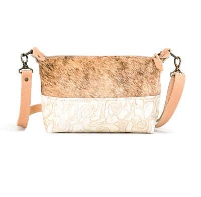 Cosmic Cowgirl - Light Brindle w/ Marshmallow Roses-Cosmic Cowgirl-Western-Cowhide-Bags-Handmade-Products-Gifts-Dancing Cactus Designs