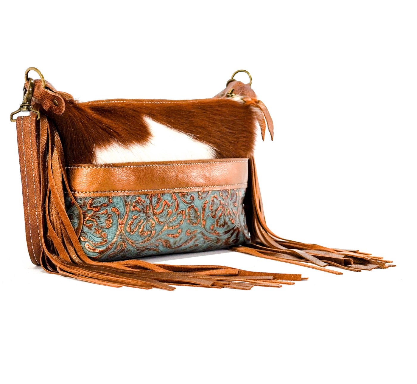 Cosmic Cowgirl - Tricolor w/ Sierra Tool-Cosmic Cowgirl-Western-Cowhide-Bags-Handmade-Products-Gifts-Dancing Cactus Designs