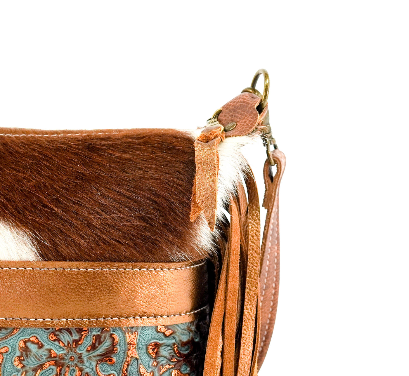 Cosmic Cowgirl - Tricolor w/ Sierra Tool-Cosmic Cowgirl-Western-Cowhide-Bags-Handmade-Products-Gifts-Dancing Cactus Designs