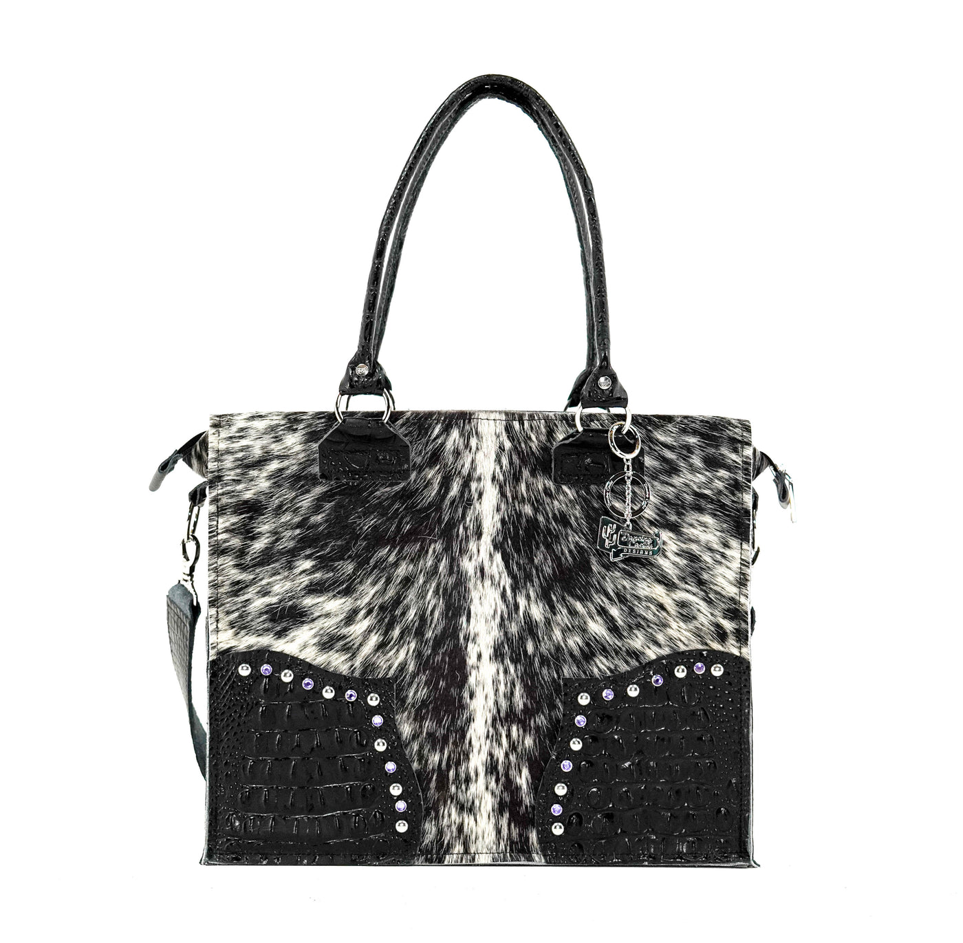 Clerk - Black & White w/ Onyx Croc