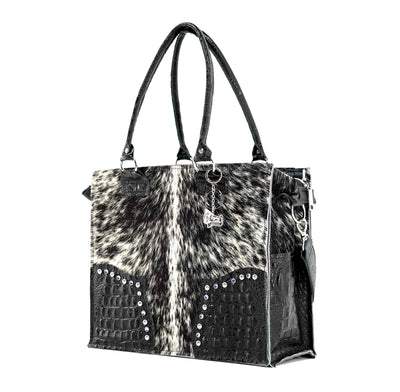 Clerk - Black & White w/ Onyx Croc