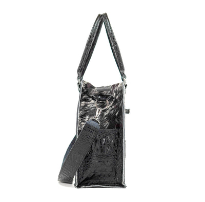 Clerk - Black & White w/ Onyx Croc