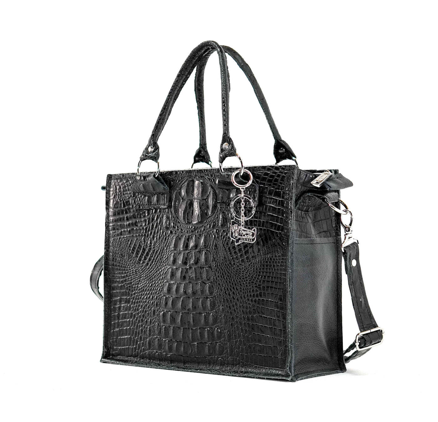 Minnie Pearl - All Embossed w/ Onyx Croc