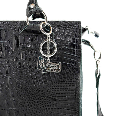 Minnie Pearl - All Embossed w/ Onyx Croc