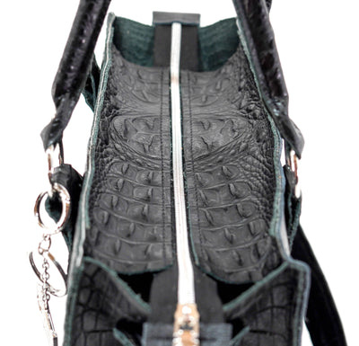 Minnie Pearl - All Embossed w/ Onyx Croc